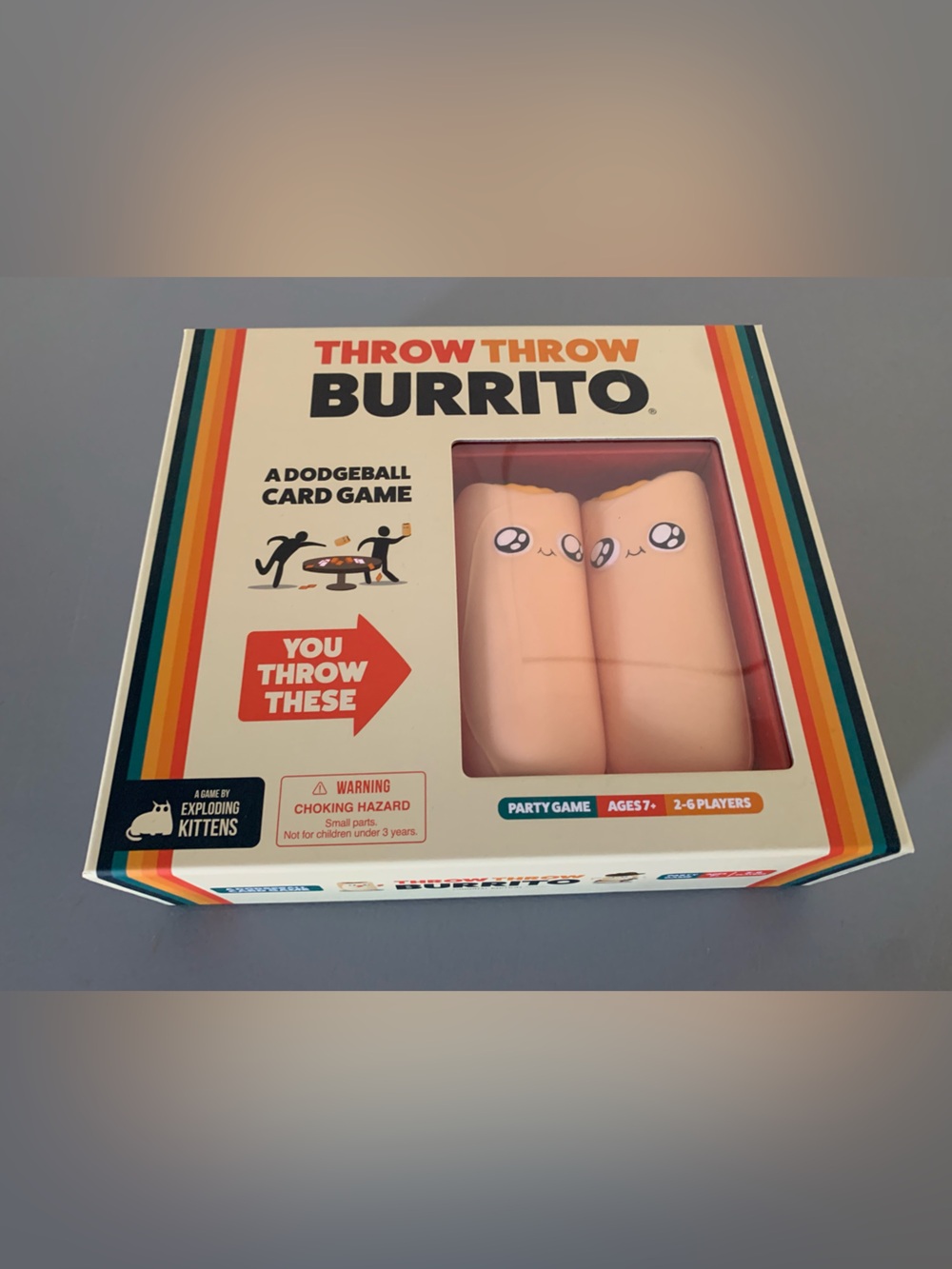 Throw Throw Burrito Plush Game by Exploding Kittens - Pink